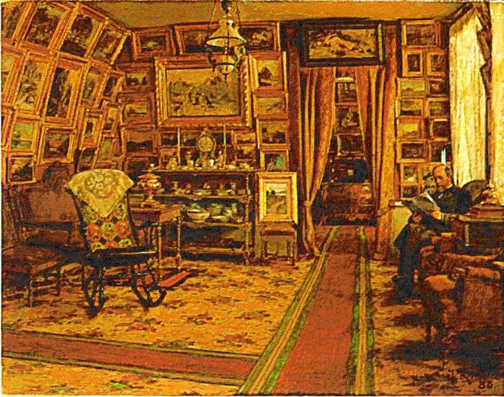 Stiftsbibliotekarie Segersteen i sitt hem